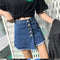 IMG 109 of High Waist Denim Pants Women Korean Teenage Girl Pants Popular Niche A-Line Culottes Shorts