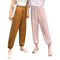 Img 5 - Summer Ice Silk Fairy-Look Cool Pants Women Home Wide Leg Casual Loose Jogger Lantern