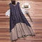 Img 3 - Europe Popular Floral Plus Size Dress Women Sleeveless Cotton Blend Spliced Beach Dress