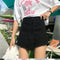 IMG 119 of High Waist Denim Pants Women Korean Teenage Girl Pants Popular Niche A-Line Culottes Shorts