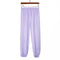 Img 8 - Summer Ice Silk Fairy-Look Cool Pants Women Home Wide Leg Casual Loose Jogger Lantern