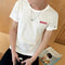Img 9 - Casual T-Shirt Short Sleeve Tops TMen Student Round-Neck Summer Thin Teens Korean Slim Look T-Shirt