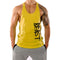 Muscle Fitness Loose Casual Sporty Tank Top Men Europe Trendy Breathable Sleeveless T-Shirt logo Tank Top