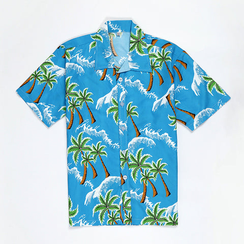 IMG 114 of Beach Shirt Hawaii Mid-Length Seaside Holiday Travel Loose Plus Size Short Sleeve Outerwear