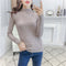 Img 4 - Half-Height Collar Women Korean Slimming Slim-Look Long Sleeved All-Matching Knitted Tops Pullover