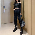 IMG 105 of Korean Hong Kong chicHip-Hop Strap T-Shirt Women Outerwear