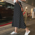 Img 8 - Celebrity High Waist Poker Dot Women Mid-Length Korean Slim-Look A-Line Skirt