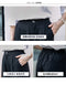 Img 4 - Suit Pants Women Casual Loose High Waist Straight Carrot Drape Black Chiffon