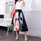 Img 12 - Skirt Women Europe Elastic Waist Pleated Printed Mid-Length Flare A-Line Skirt