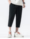 IMG 107 of Summer Casual Young Quick Dry Cropped Pants Men Loose Stretchable Jodhpurs Solid Colored Korean Pants