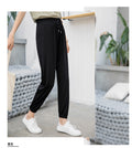 IMG 113 of Summer Home Ice Silk Cool Pants Women Lantern Jogger Slim Fit Casual Plus Size Thin Look Pants