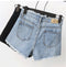 IMG 113 of Hot Pants Women Summer High Waist A-Line Korean Loose Student All-Matching Burr insDenim Shorts