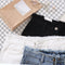 IMG 115 of Hot Pants Women Summer High Waist A-Line Korean Loose Student All-Matching Burr insDenim Shorts