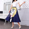 Img 14 - Skirt Women Europe Elastic Waist Pleated Printed Mid-Length Flare A-Line Skirt