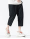 IMG 110 of Summer Casual Young Quick Dry Cropped Pants Men Loose Stretchable Jodhpurs Solid Colored Korean Pants
