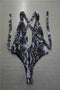 IMG 118 of Snakeskin One-Piece Bikini Sexy Europe Swimsuit Women Swimwear