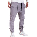 Img 4 - Casual Men Jogger Europe Solid Colored Elastic Waist Sporty Baggy Long Pants