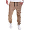 Img 5 - Casual Men Jogger Europe Solid Colored Elastic Waist Sporty Baggy Long Pants