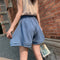 Img 3 - Summer High Waist Slim-Look Loose Short Women Pants All-Matching Wide Leg Culottes