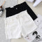 Img 1 - Hot Pants Women Summer High Waist A-Line Korean Loose Student All-Matching Burr insDenim Shorts