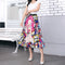 Img 3 - Skirt Women Europe Elastic Waist Pleated Printed Mid-Length Flare A-Line Skirt