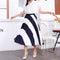 Img 17 - Skirt Women Europe Elastic Waist Pleated Printed Mid-Length Flare A-Line Skirt