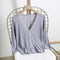 Women Summer Thin Silk Knitted Cardigan Solid Colored Korean Slim Look Matching Sunscreen Sweater Outerwear