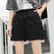 Img 1 - Summer Cargo Shorts Women Japanese Unisex Loose High Waist Slim Look Outdoor Cotton Casual Bermuda