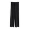 Img 5 - Ice Silk Drape Wide Leg Pants Women Summer Ankle-Length High Waist Elastic Loose Floor Length Long Straight Pants