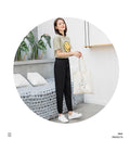 IMG 112 of Summer Home Ice Silk Cool Pants Women Lantern Jogger Slim Fit Casual Plus Size Thin Look Pants