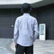 Img 3 - Summer Men Shirt Long Sleeved Casual Korean Slim Look Youth Solid Colored Cotton Men Shirt