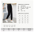 IMG 103 of Summer Home Ice Silk Cool Pants Women Lantern Jogger Slim Fit Casual Plus Size Thin Look Pants