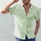 Img 9 - Europe Summer Short Sleeve Casual Cardigan Men Shirt Solid Colored Men Shirt