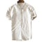 Img 3 - Europe Trendy Shirt Men Line Summer Casual Short Sleeve Cotton Blend Men Shirt