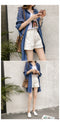 IMG 107 of Summer Korean Loose bfBlouse Long Sleeved Shirt Chiffon Cardigan Mid-Length Thin Sunscreen Outerwear