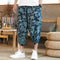 Img 5 - Summer Oriental Cotton Blend Loose Flaxen Cultural Style Cropped Pants