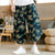 Summer Oriental Cotton Blend Loose Flaxen Cultural Style Cropped Pants