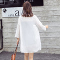 Img 2 - Sunscreen Women Summer Korean Solid Colored Chiffon Mid-Length Thin Short Tops Cardigan