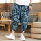 Img 2 - Summer Oriental Cotton Blend Loose Flaxen Cultural Style Cropped Pants