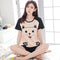 Summer Short Sleeve Pajamas Women Adorable Sweet Look Cartoon Plus Size Loungewear Sets Sleepwear