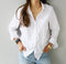 Img 5 - Solid Colored Long Sleeved Shirt Tops Minimalist Loose Slim Look Lapel Women Blouse