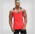 Img 4 - Fitness Men U-Neck Color-Matching Sporty Tank Top Breathable Jogging Training Tops Tank Top