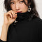 Img 4 - Sweater All-Matching Turtleneck Women High Collar Solid Colored Warm Slim Look Undershirt