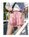 Img 9 - Loose Korean Slim-Look Wide Leg Gym Shorts Women Summer Black High Waist All-Matching Student Casual Shorts