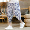 Summer Oriental Cotton Blend Loose Flaxen Cultural Style Cropped Pants