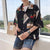 Img 1 - Mid-Length Rose Printed Shirt Men Summer Short Sleeve Korean Trendy Loose Tops Men Shirt