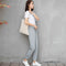 Img 4 - Summer Home Ice Silk Cool Pants Women Lantern Jogger Slim Fit Casual Plus Size Thin Look