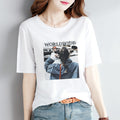 Img 6 - Summer Korean Loose Student Girlfriends INS Women Short Sleeve T-Shirt Women Tops T-Shirt