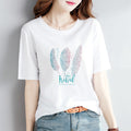 Img 7 - Summer Korean Loose Student Girlfriends INS Women Short Sleeve T-Shirt Women Tops T-Shirt