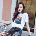 Img 17 - Summer Korean Loose Student Girlfriends INS Women Short Sleeve T-Shirt Women Tops T-Shirt